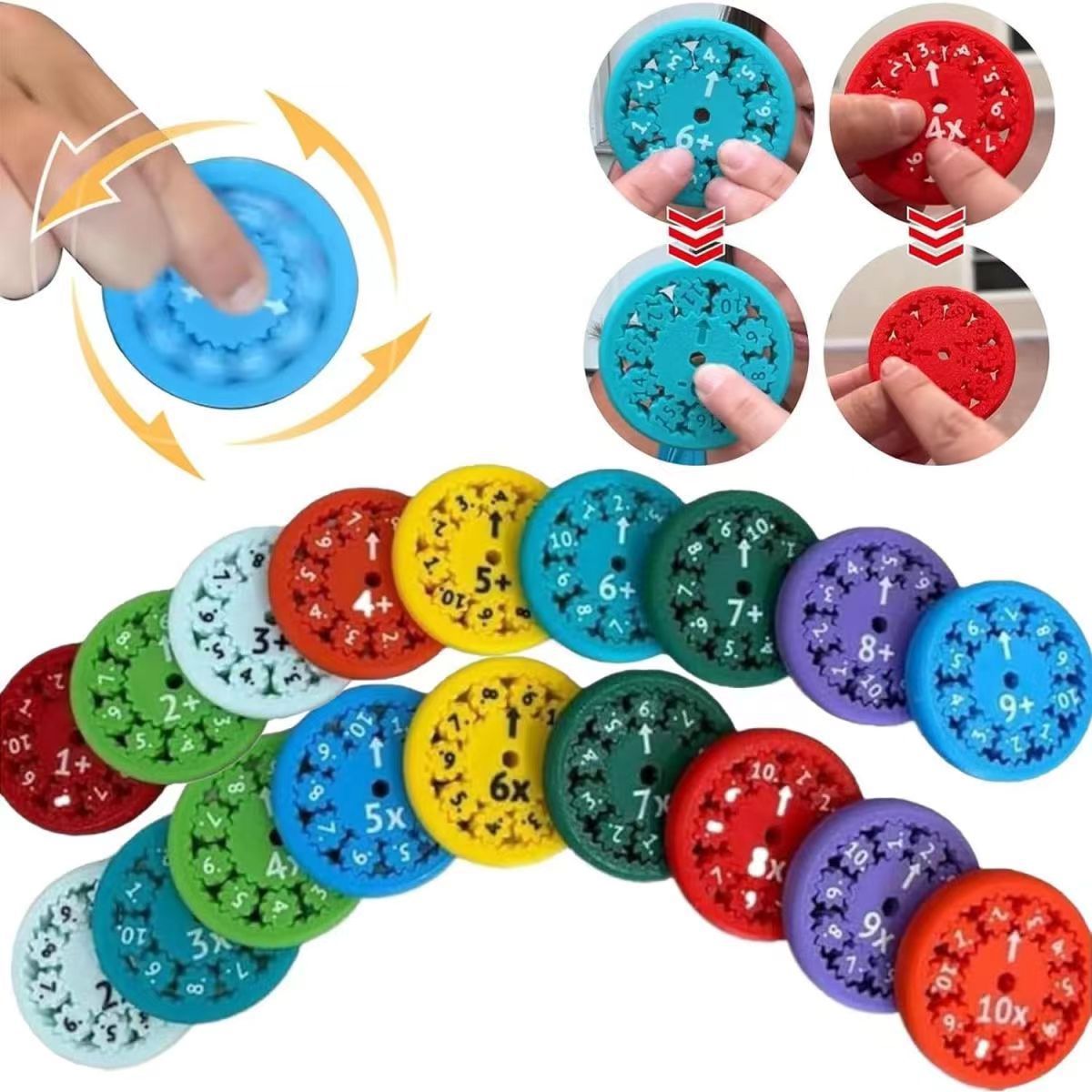 Inventario de comercio exterior Math Fidget Spinners modelo de giroscopio matemático enseñar juguetes inteligentes