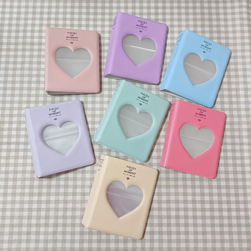 Printable pattern window hollow card book card storage girl heart Polaroid 3 inch photo paper 64 photo album