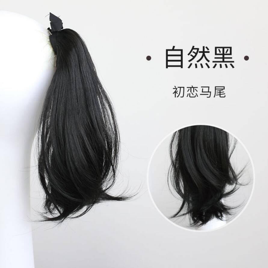 Clip de pelo artificial alta Cola de Caballo peluca hembra natural micro-volumen simulación luz Correa peluca Cola de Caballo trenza al por mayor