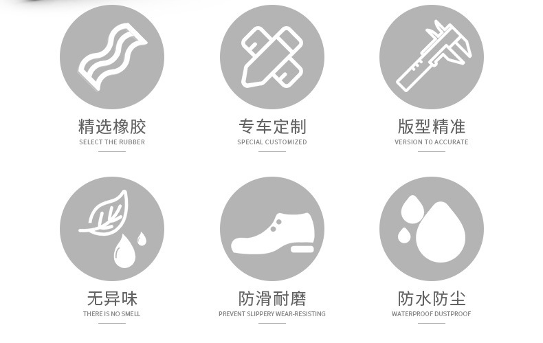Applicable to No. 9 E110L electric car rubber foot pad No. 9 car JH1800DT-2 waterproof non-slip foot pad
