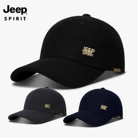 一件代发JEEP/吉普正品帽子男士羊毛加厚棒球帽A0627