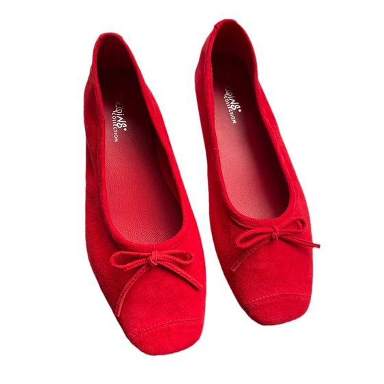 French Niche Reqins Ballet Shoes Genuine Leather French Retro Flat Bow Dancing Shoes Women's Shoes