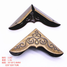 新中式仿古五金包角 金属贴角礼盒包装盒笔记本护角包角配件