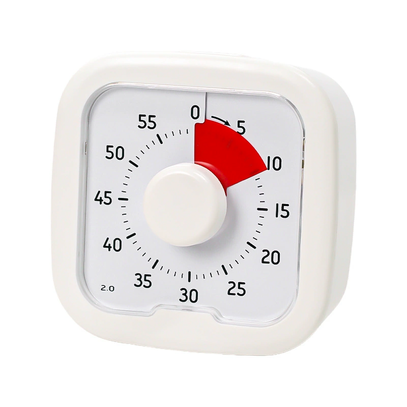 Visual Timer Alarm Clock Time Manager, Silent ABS Box, 4-inch Display, Kids Study Aid