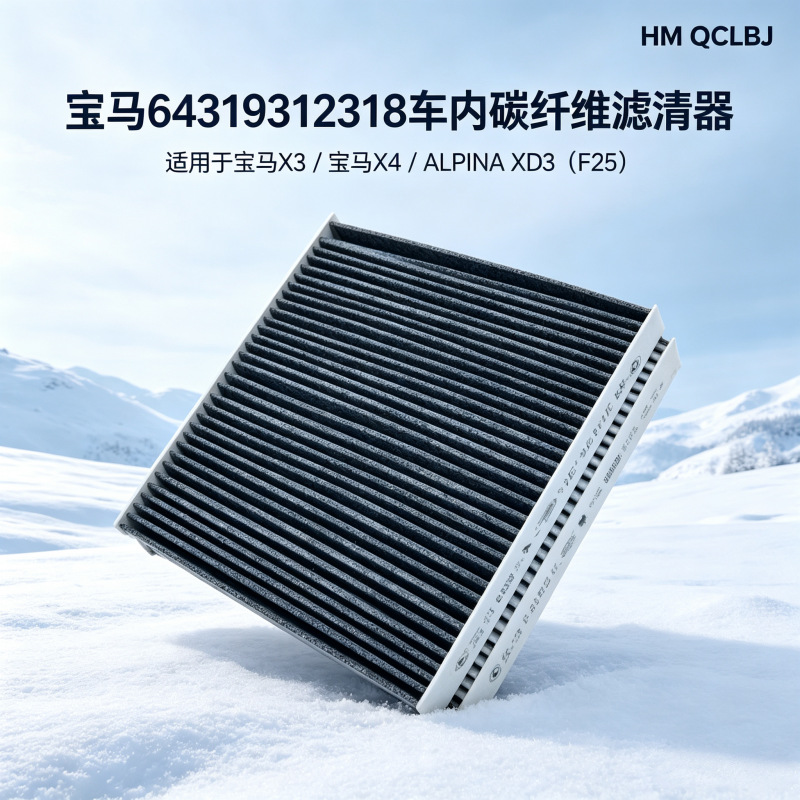 Compatible with BMW 64319312318 car carbon fiber filter, suitable for BMW X3 / BMW X4