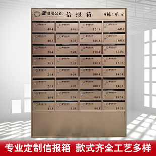 Manufacturer Wholesale Community Letter Box Stainless Steel Material Guaranteed Smart Letter Box Rainproof Mailbox Low Price