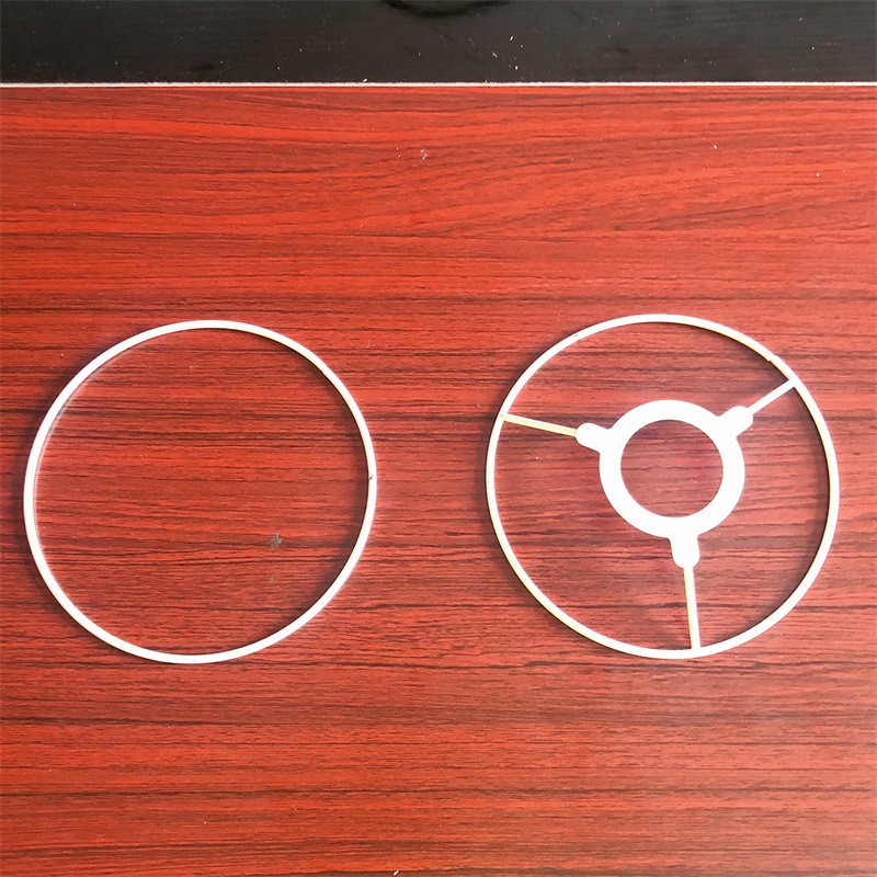 Soporte de hierro de pantalla de lámpara de bricolaje transfronterizo Soporte de lámpara de lámpara de arte de cuerda hecho a mano transfronterizo Lámpara de mesa Accesorios de marco de hierro de hardware cuadrado redondo