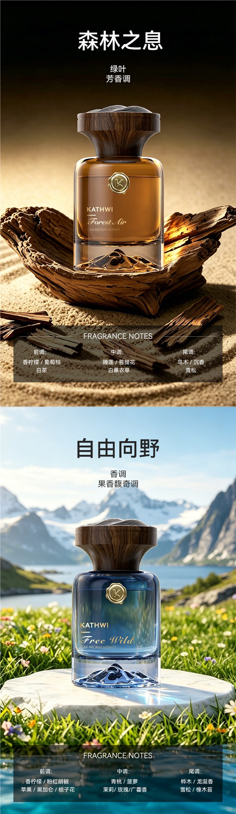 Kejingwei Guanshan Car Perfume 2026 New Model Car Interior Fragrance for Car and Home Dual Use Long-Lasting Scent to Eliminate Odors