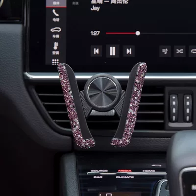 Air Vent, Multi-Functional and – Car phone holder - purple-diamond-mobile-phone-holder