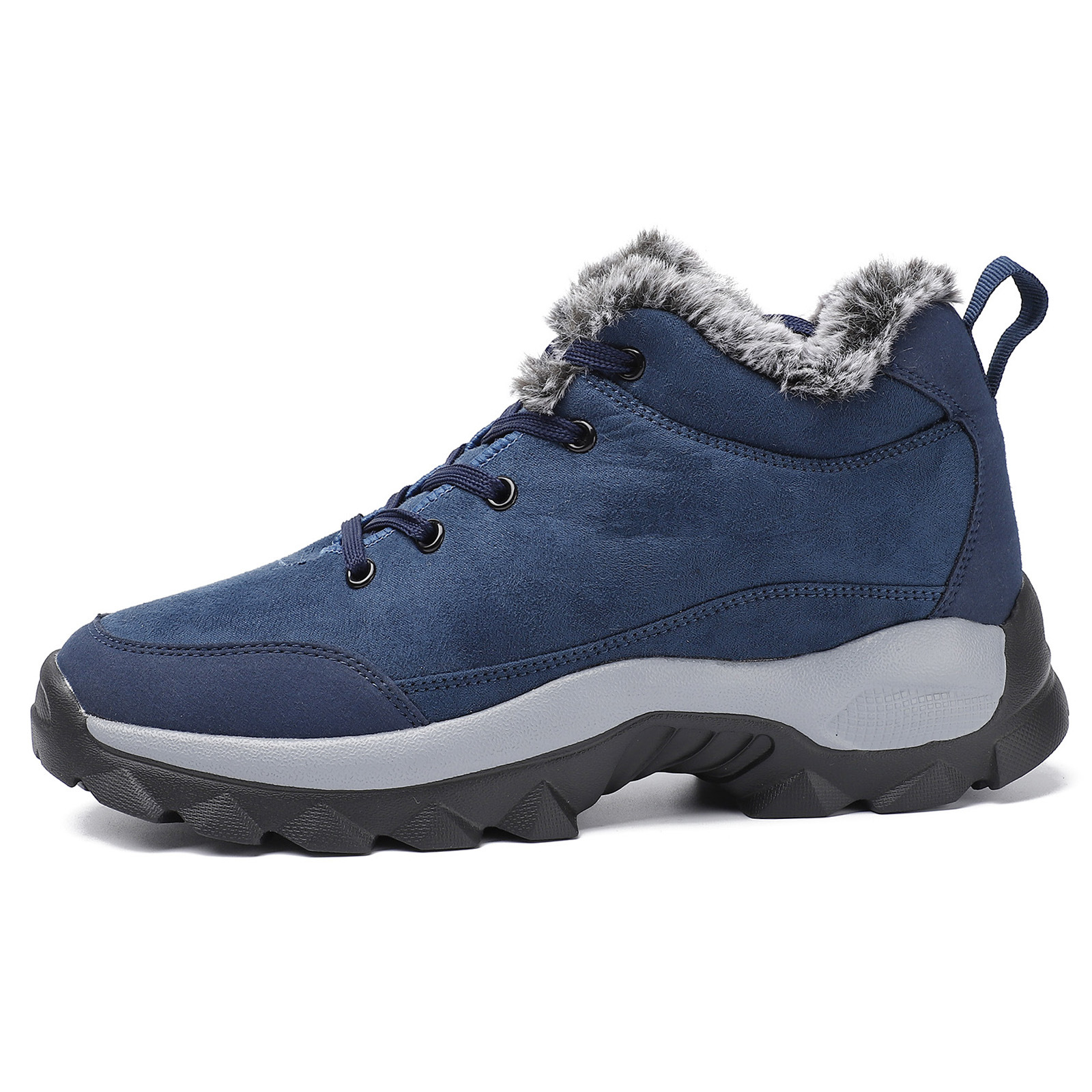 Stivali da neve da uomo, scarpe ispessite imbottite in velluto caldo, comode scarpe da trekking da trekking_voghion.com