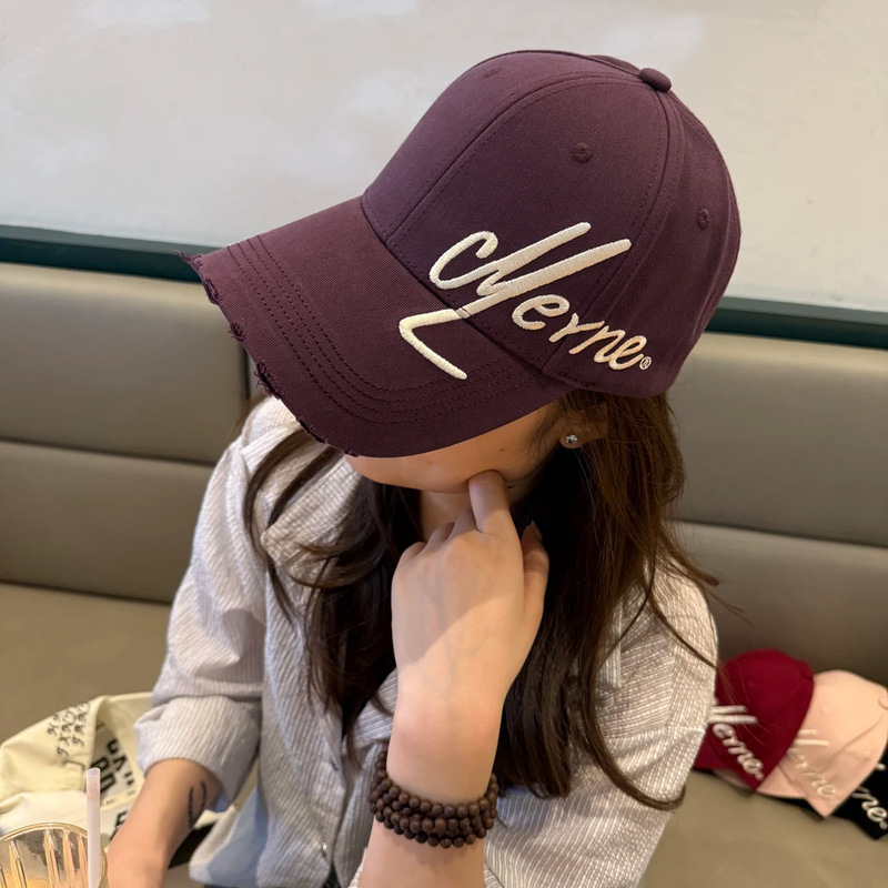 加大加深刺绣棒球帽女新款潮牌百搭显脸小宽檐硬顶棒球帽男大头围|undefined