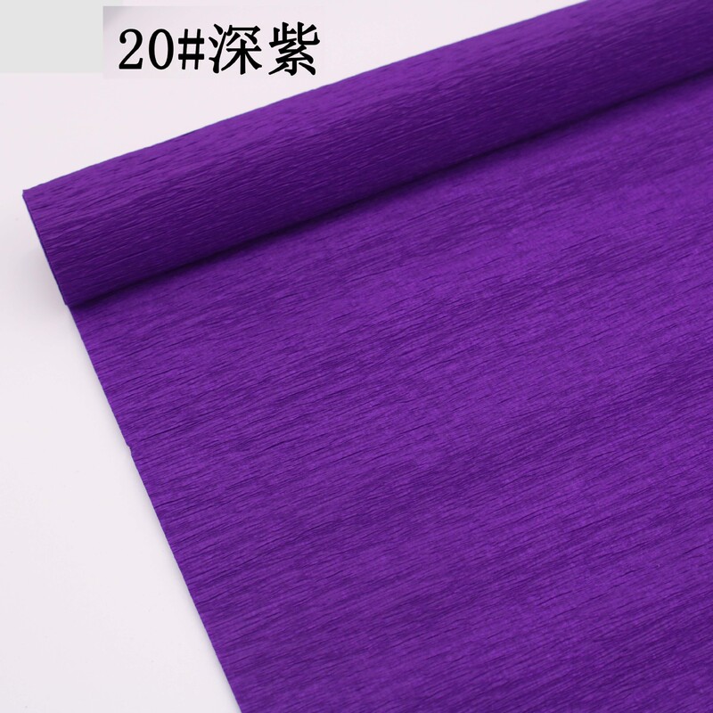 工厂直销跨境彩色皱纹纸褶皱卷边纸25cm*2.5m手工diy花艺制作材料|undefined