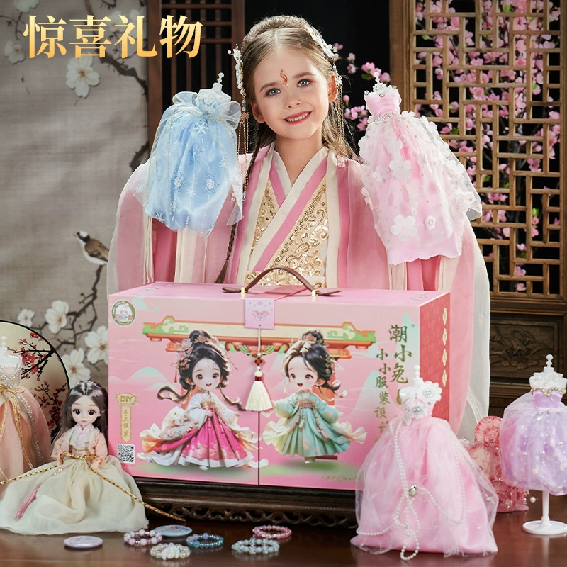 潮小兔 Дизайнерские украшения, милые семейные игрушки, кукла, handmade, подарок на день рождения, детская одежда