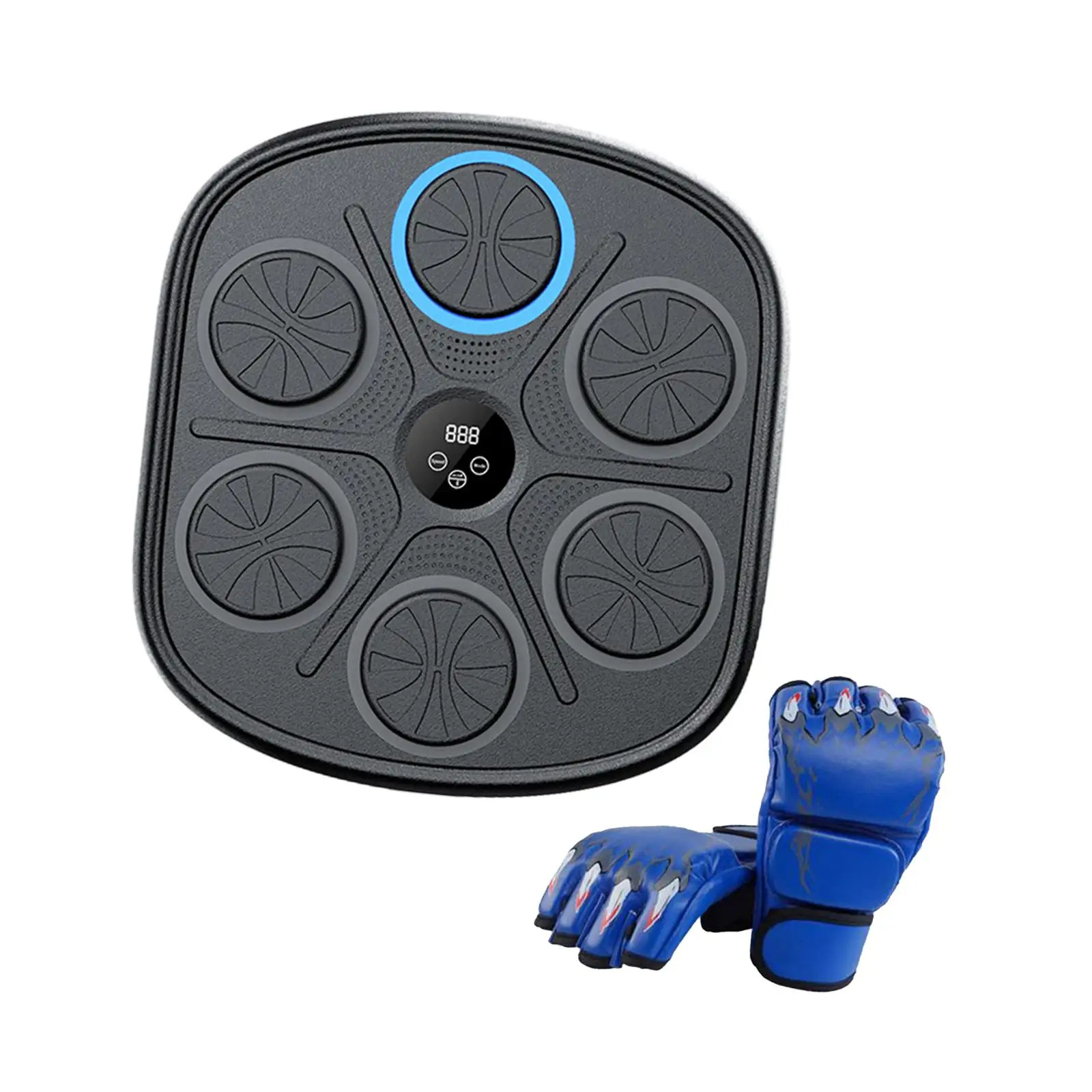 Equipo de entrenamiento de la máquina de boxeo de música inteligente vertical práctica de boxeo pared objetivo máquina de potencia niños reacción objetivo de boxeo