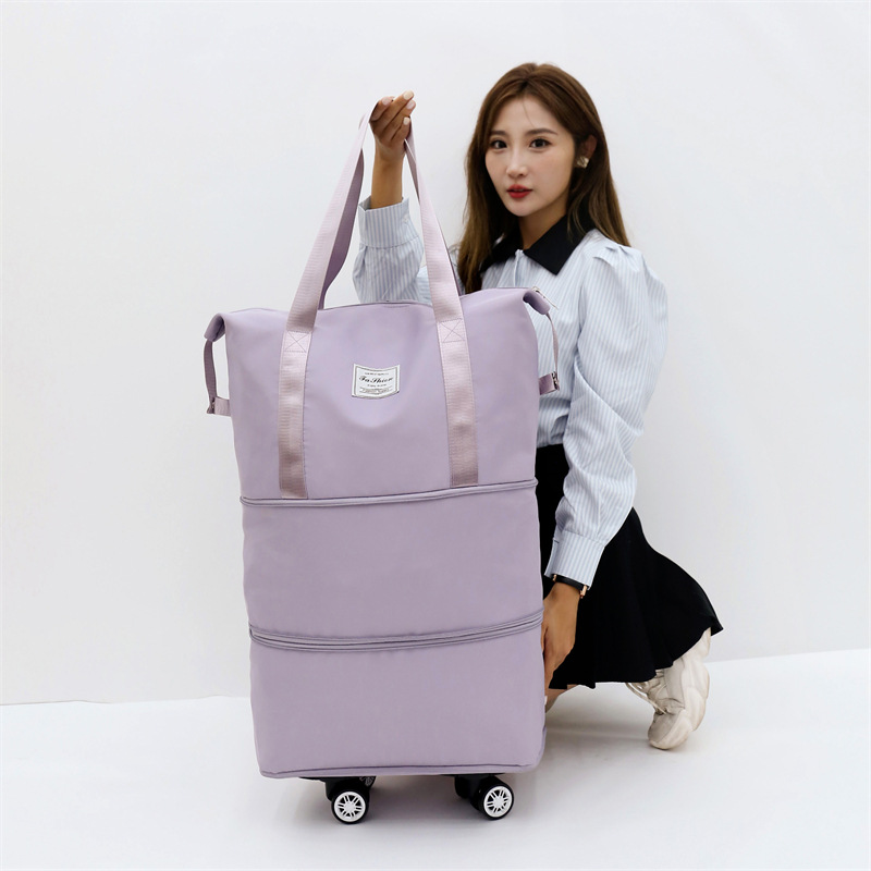 Bolsa de viaje de rueda universal bolsa de equipaje Portátil Bolsa de almacenamiento bolsa de maternidad separación húmeda y seca de gran capacidad bolsa de Yoga de fitness