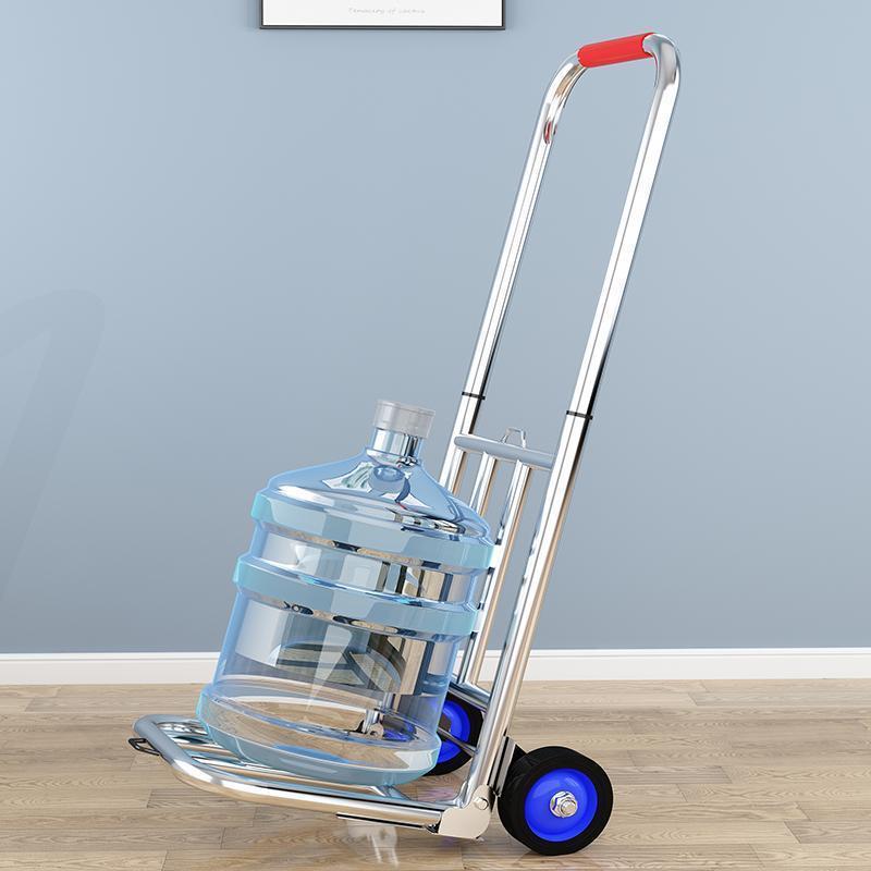 Hand-pulled cart folding portable luggage shopping grocery pull load Wang small pull cart home discount practical