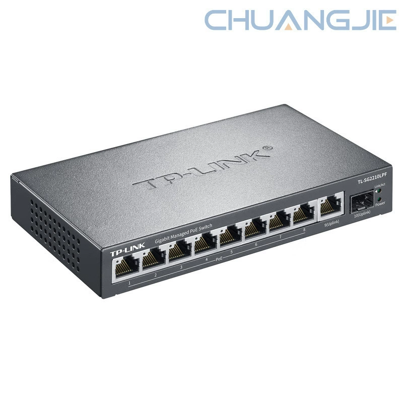 TP-LINK TL-SG2210PEF Full Gigabit Cloud Management 8 POE+2 SFP VLAN isolation switches