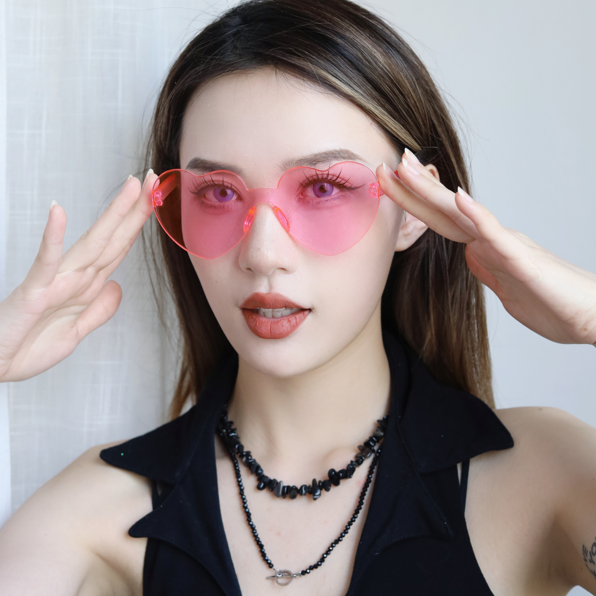 Gafas Decorativas de Corazón para San Valentín de Plástico ABS para Fiestas y Celebraciones