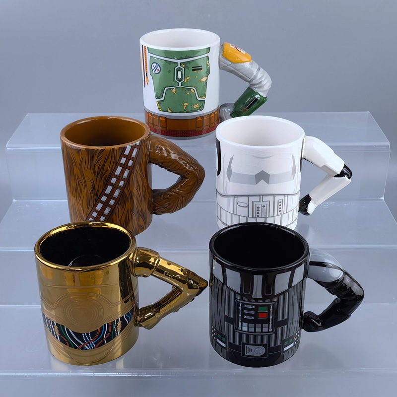 Taza de cerámica Marvel Superhéroes Vengadores Spider-Man Capitán América Hulk Dibujos animados Anime