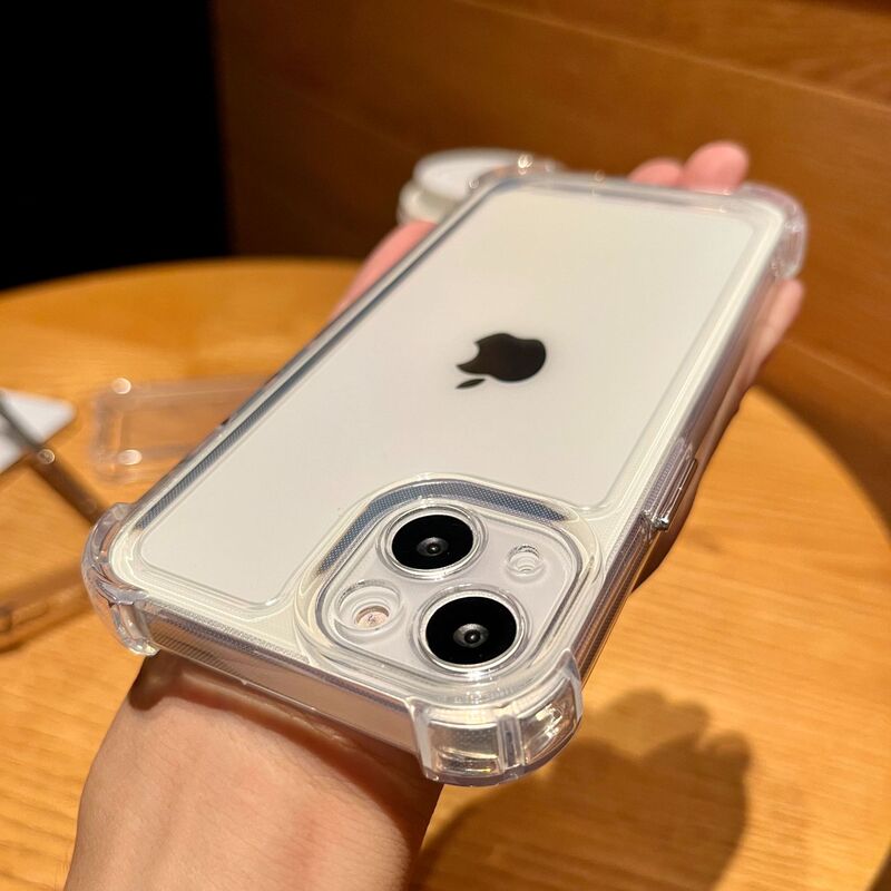 8 for 12Pro Apple 14 mobile phone case X transparent iPhone11 full package xr airbag 13 case 15 anti-fall 16Pro
