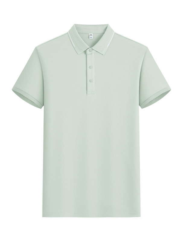 Camisas antibacterianas de algodón brocado Jacquard de hielo respiradouro anti-UV 7A de alta calidad de manga corta de verano