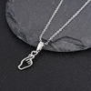 Pendant stainless steel for beloved, necklace for St. Valentine's Day, Birthday gift