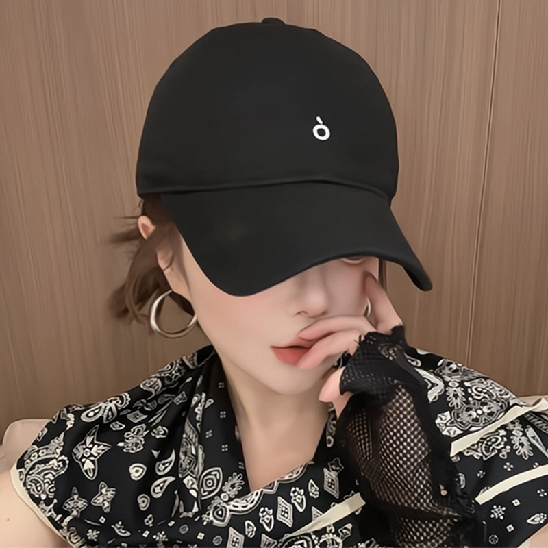 韩版简约刺绣棒球帽子女春夏季新款弯檐显脸小可调节百搭鸭舌帽子|undefined
