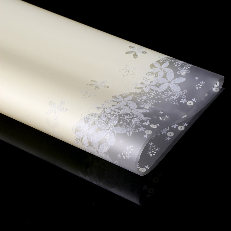 Papel de embalaje a prueba de agua de flores de mariposa Lizhi Ran Papel Hansu Papel de niebla Papel de embalaje de ramo de flores de color mariposa