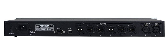 (2개) LEX DA206 2 인 6 아웃 전문 디지털 디바이더/시스템 프로세서