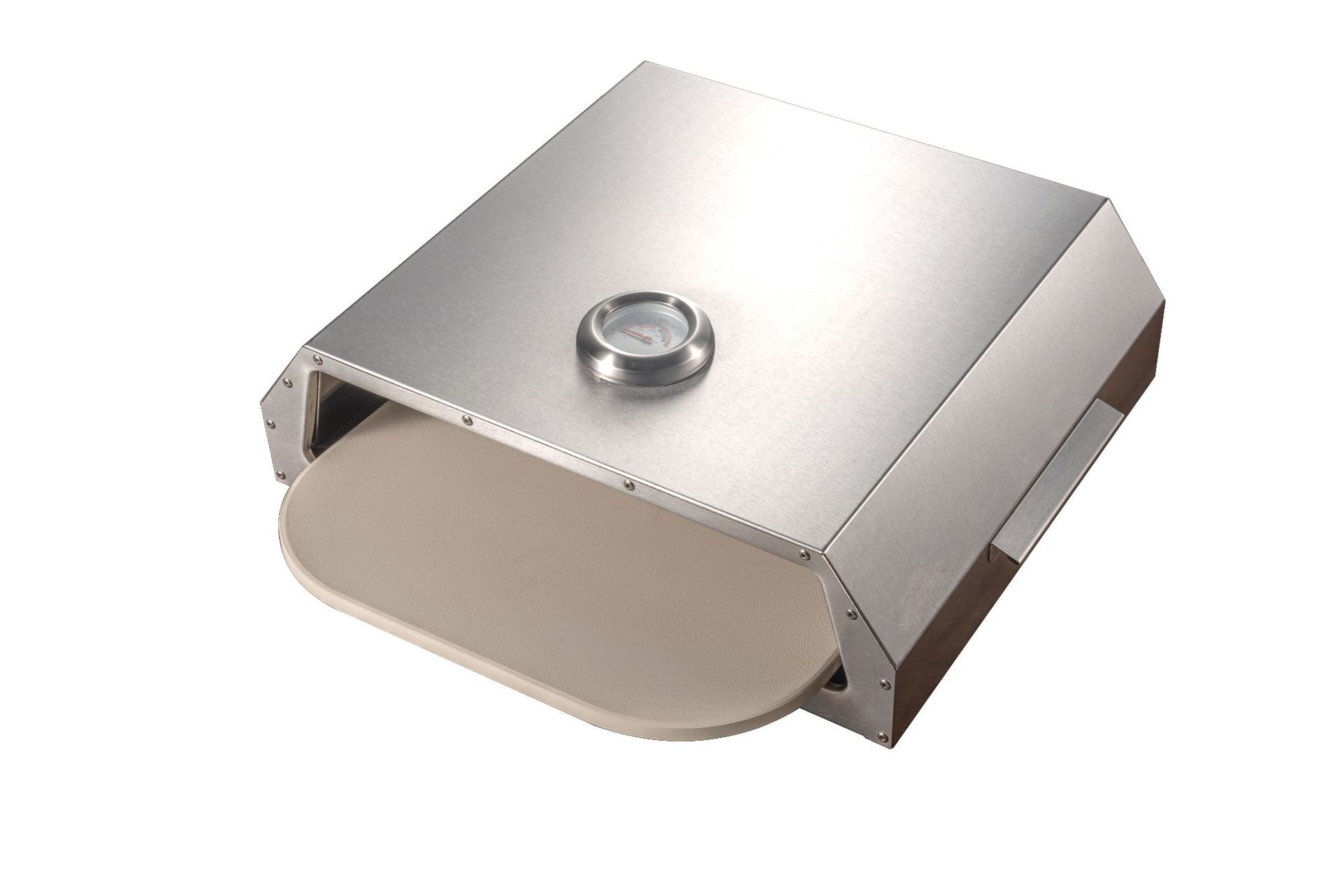 Boîte à Pizza En Acier Inoxydable Four à Pizza Avec La Plaque Céramique Pour Barbecue De Gaz De Charbon Ou De Bois Bighorn Ensembles De Cuisson De Pizza Pour Gril à Gaz 12 alternatetext