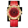Golden red leather with diamonds