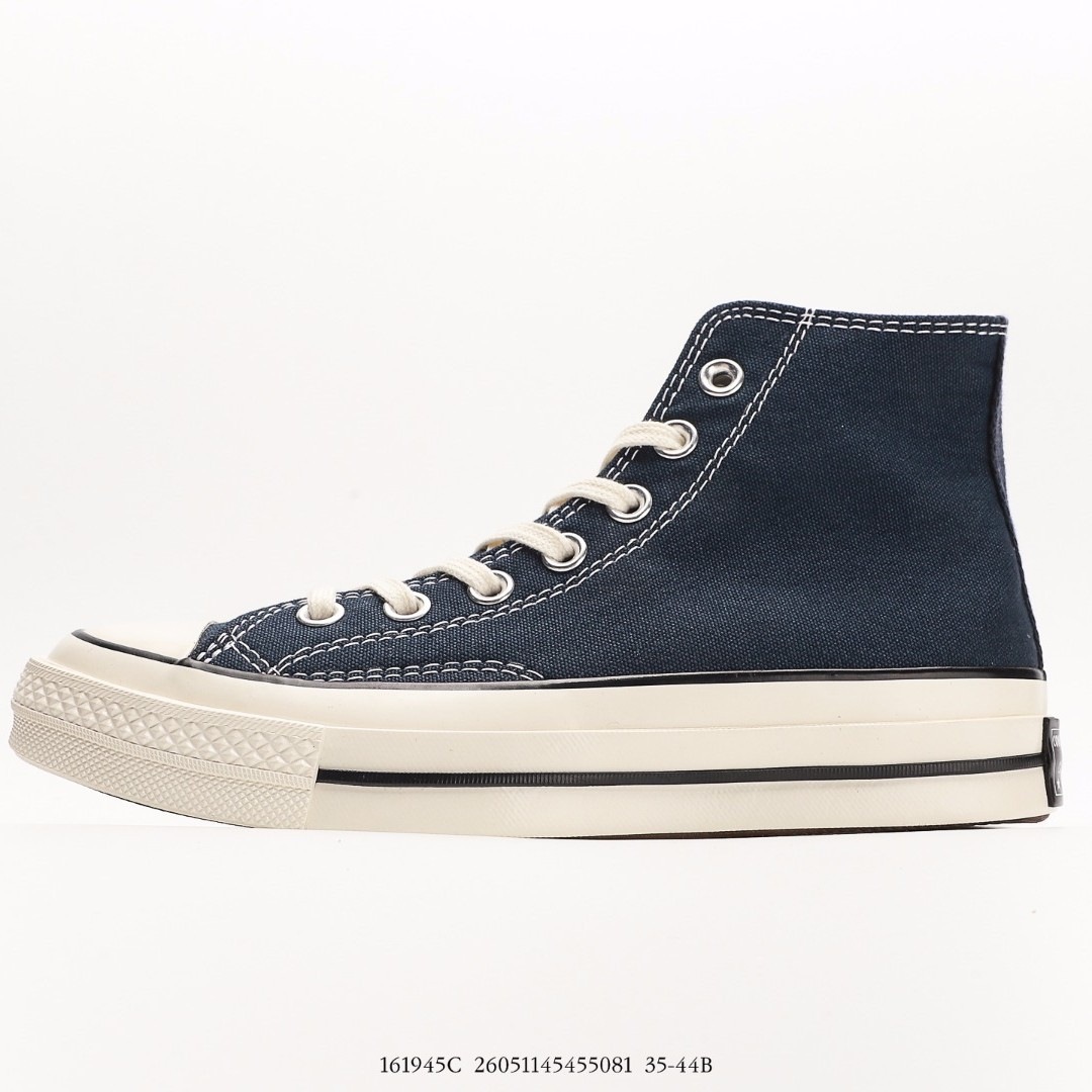 Tenis de Lona Vulcanizados de Caña Alta, Converse 1970s, Unisex, Azul Marino | Resistentes al Desgaste