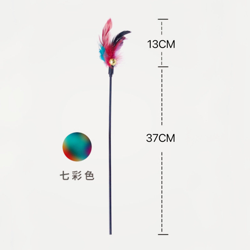 メーカーは65cm50cmの猫用品の鈴の羽を卸売りして猫のおもちゃを笑わせます。|undefined