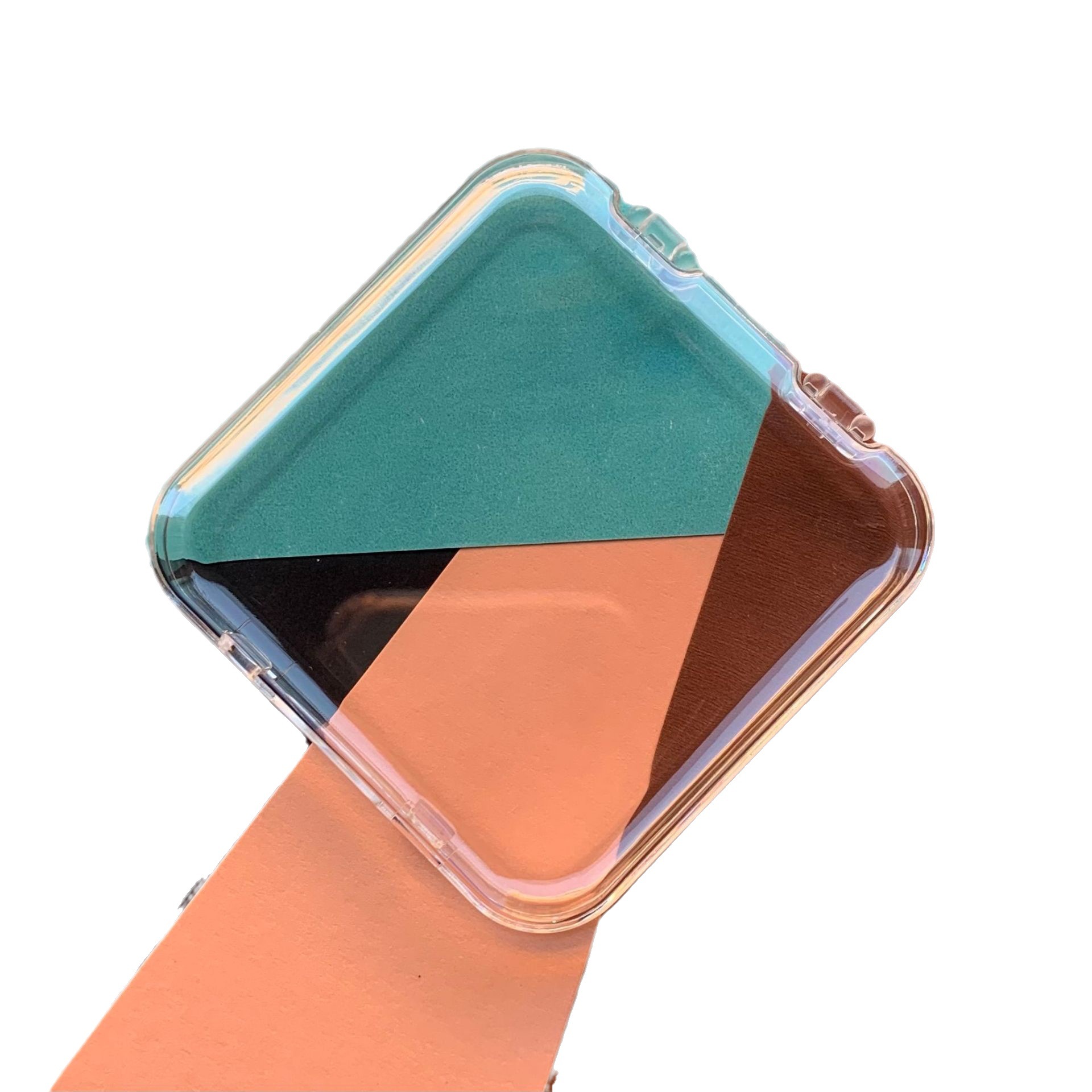 Caja de almacenamiento de uñas transparente popular, caja de embalaje de uñas con esquinas redondeadas, caja de plástico para puntas de uñas para ferias comerciales