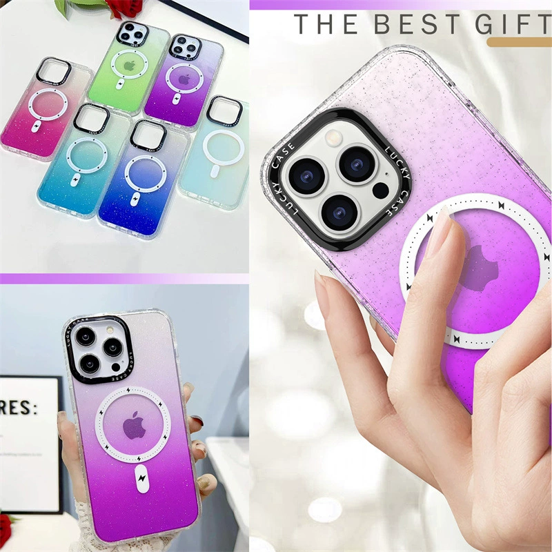 Apple, compatible acrylic phone case charging, iPhone 13, shockproof protective case, iphone, fall protection