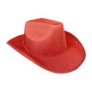 Christmas Red Glitter Cowboy Hat Western Cowboy Glitter Gold Glitter Cowboy Hat Red Composite Eva Glitter Cowboy