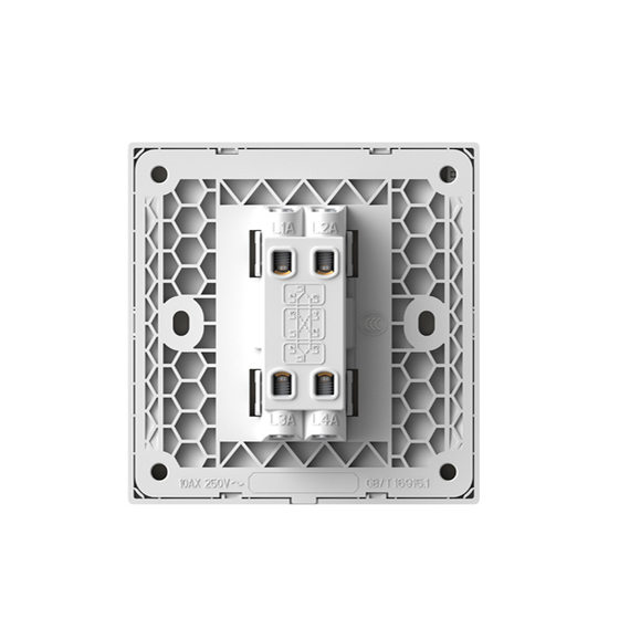 Simon switch socket C60 series elegant white five-hole USB one single double control 86 concealed wall panel