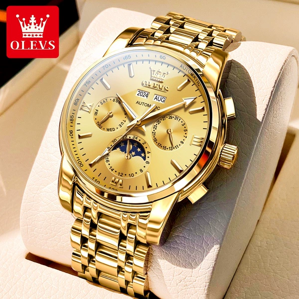 Shi 6633 Steel Belt Full Gold Man
