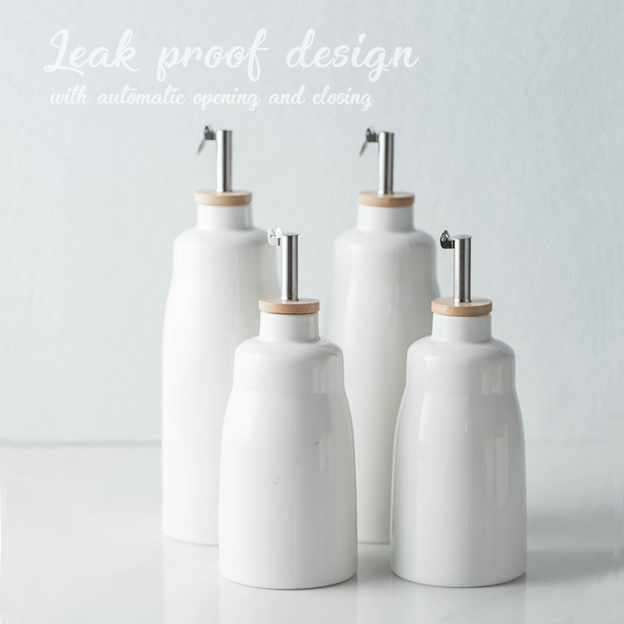 2024 New Ceramic Oil Bottle Sauce Vinegar Seasoning Bottle