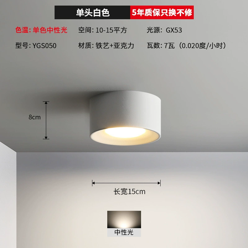 Mounted modern and minimalistic lights for corridor, ceiling light, LED lamp