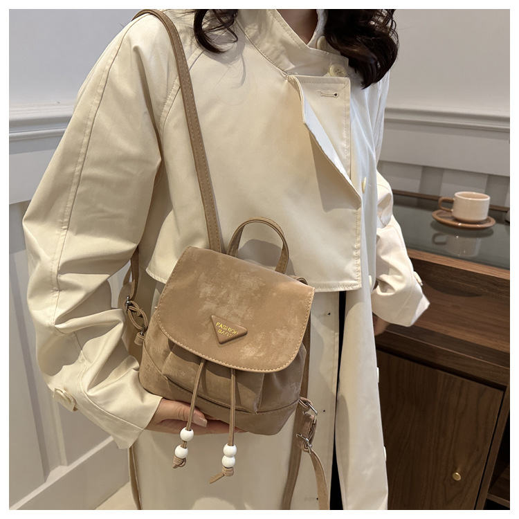360g Weight Sewing Thread Fashion Element Flip Cover Closure Type Double Shoulder Straps Strap Type Functional Backpack Bags Type Casual Occasion Nylon Material Women's Backpack Backpack Solid Color Pattern All Seasons Season Women's Gender Elegant, Preppy Style Style Square Shape Solid Color Casual Women's Backpack Functional Backpack 8