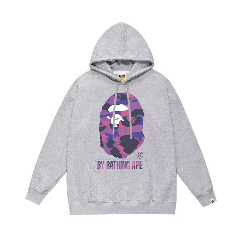 BAPE猿の頭の潮のブランドの片面のプリントは帽子の衛衣の秋冬の新型のヒップホップの潮流の男女の同項の純綿になります。|undefined