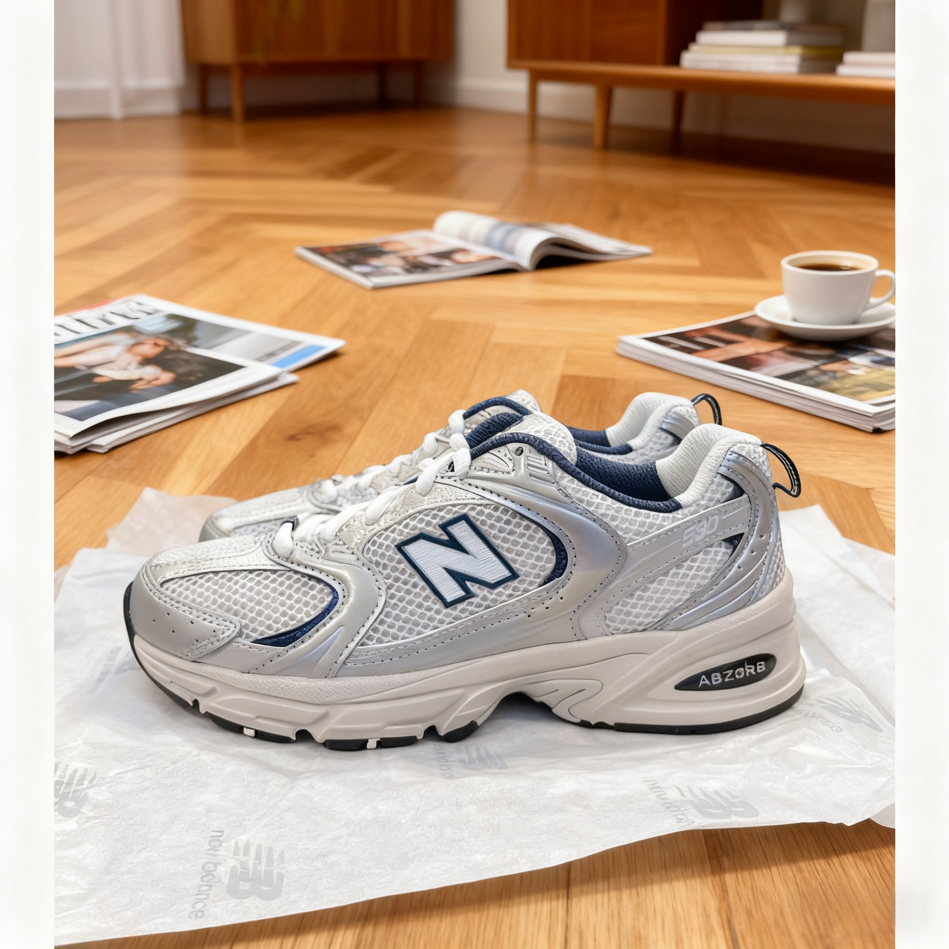 Putian Pure Original Nb530Sg Running Shoes with Increased Height for Men and Women, Couple Sports Shoes, Classic Retro Dad Shoes