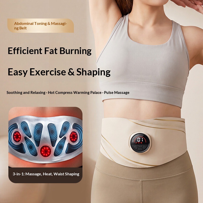 Abdominal Shaping Device, Abdominal Massage, Belly Fat Burning, Body Shaping, Abdominal Belt, Ems Pulse Microcurrent Abdominal Assist