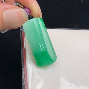 Natural Burmese A-Grade Ice Jade Pendant, Bright Green Plain A-Grade Women's Necklace, Wholesale from the Source