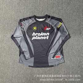 跨境BP字母LOGO印花刺绣透气速干足球衣短袖T恤运动足球服短袖潮