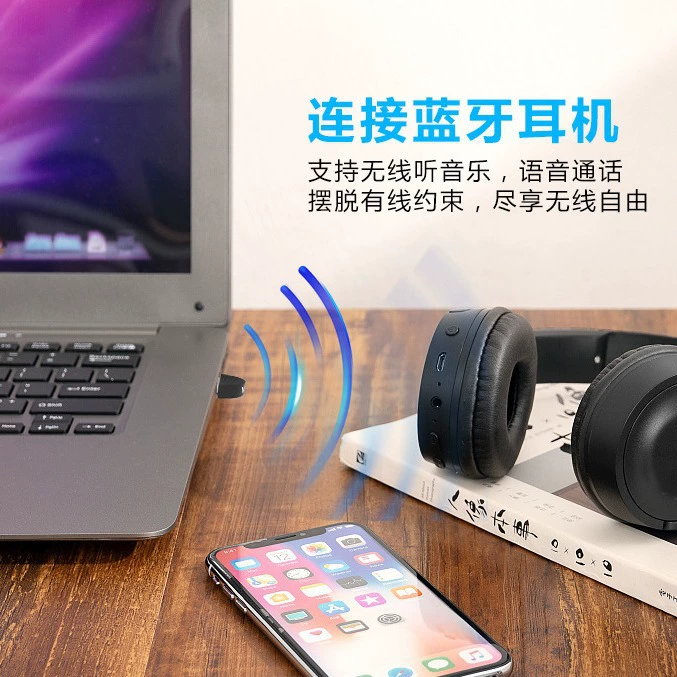Laptop, wireless launcher, speakers, headphones, bluetooth