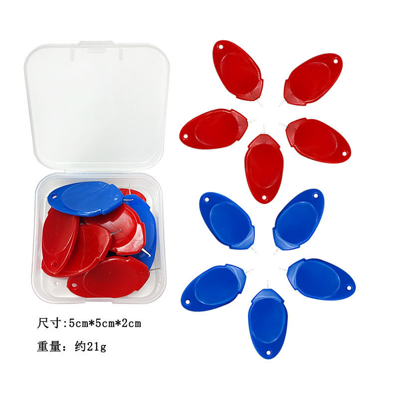 Herramienta de punto de cruz Dispositivo de enhebrado simple Dispositivo de plomo Precio único 50 piezas 1 corbata (desgaste de cuero de aluminio)