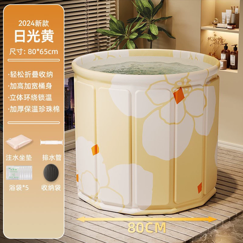 Складное ведро для купания для взрослых и детей для купания всего тела для взрослых