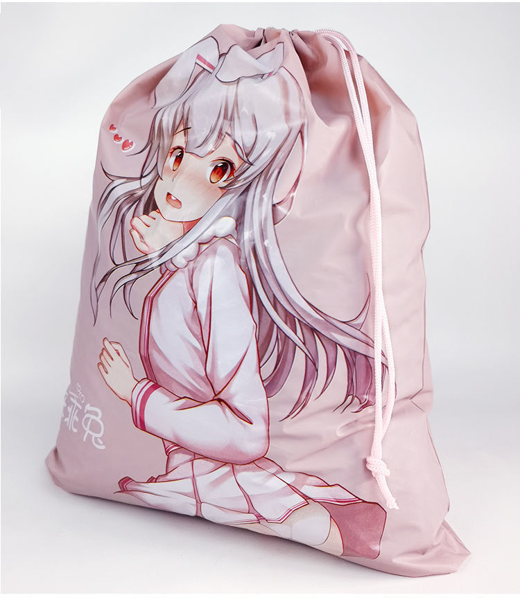 Jiuai Adult Storage Bag, Fabric Drawstring Pouch for Intimate Items, Pink — detail image 9
